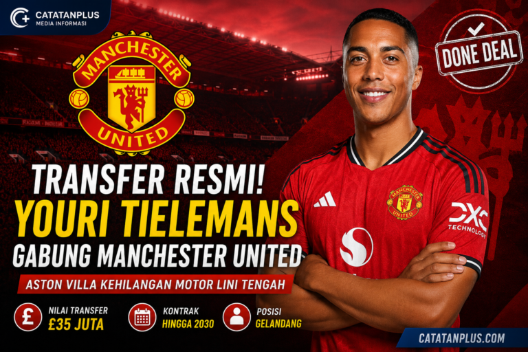 Youri Tielemans Resmi Bergabung ke Manchester United Menjelang Musim 2026/2027, Aston Villa Kehilangan Motor Lini Tengah