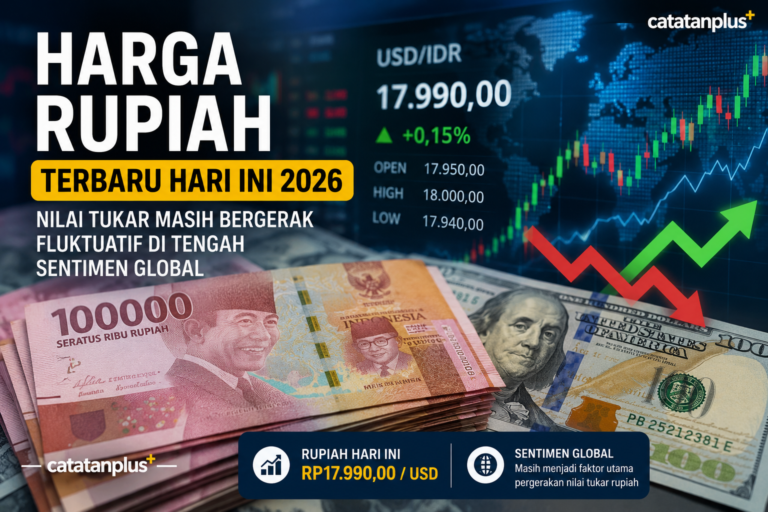 Harga Rupiah Terbaru Hari Ini 2026, Nilai Tukar Masih Bergerak Fluktuatif di Tengah Sentimen Global