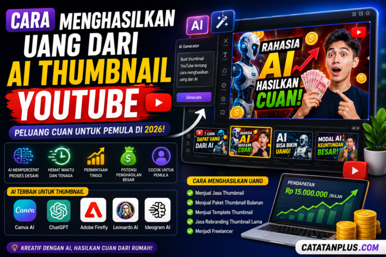 Cara Menghasilkan Uang dari AI Thumbnail YouTube: Peluang Cuan untuk Pemula di 2026