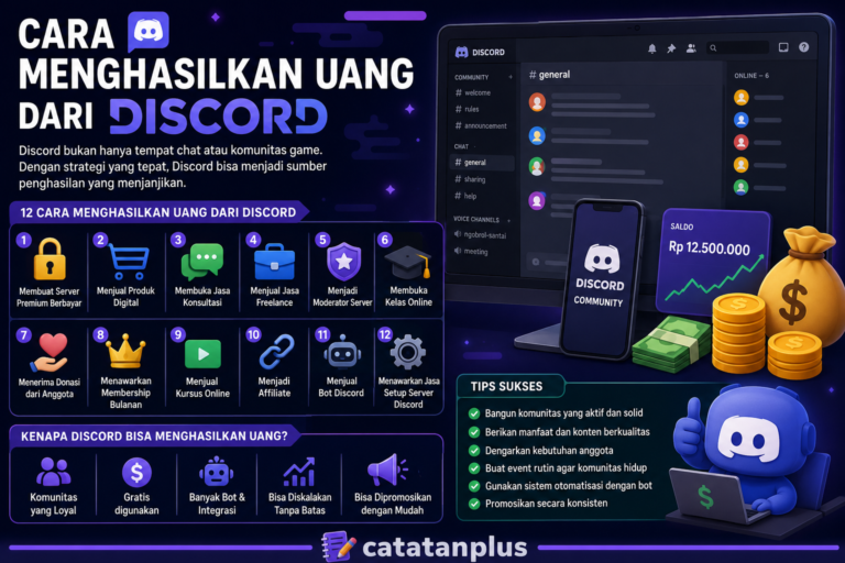 Cara Menghasilkan Uang dari Discord Untuk Pemula 2026