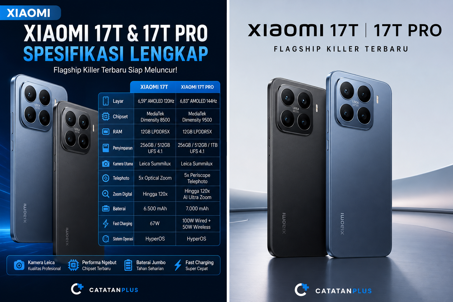 Xiaomi 17T & 17T Pro Segera Meluncur, Ini Bocoran Speknya!