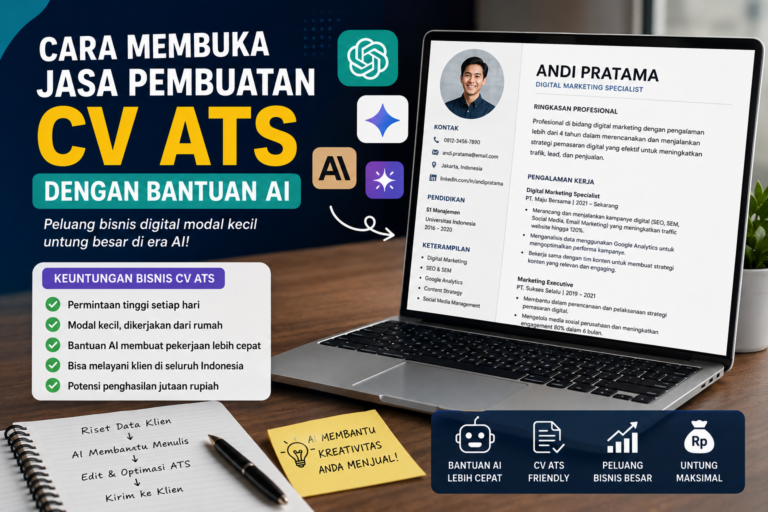 Cara Membuka Jasa Pembuatan CV ATS dengan Bantuan AI: Panduan Lengkap untuk Pemula 2026