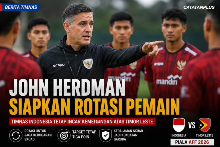 John Herdman Siapkan Rotasi Pemain Jelang Piala AFF 2026, Timnas Indonesia Tetap Bidik Kemenangan atas Timor Leste