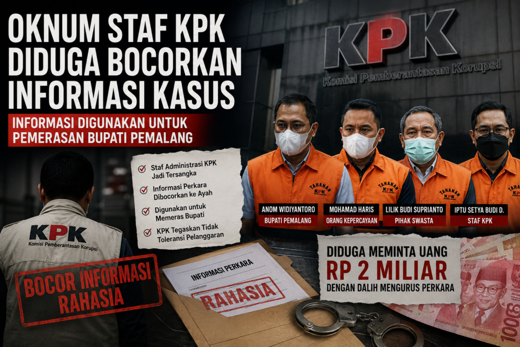 Empat Orang Menjadi Tersangka Kasus Bupati Pemalang