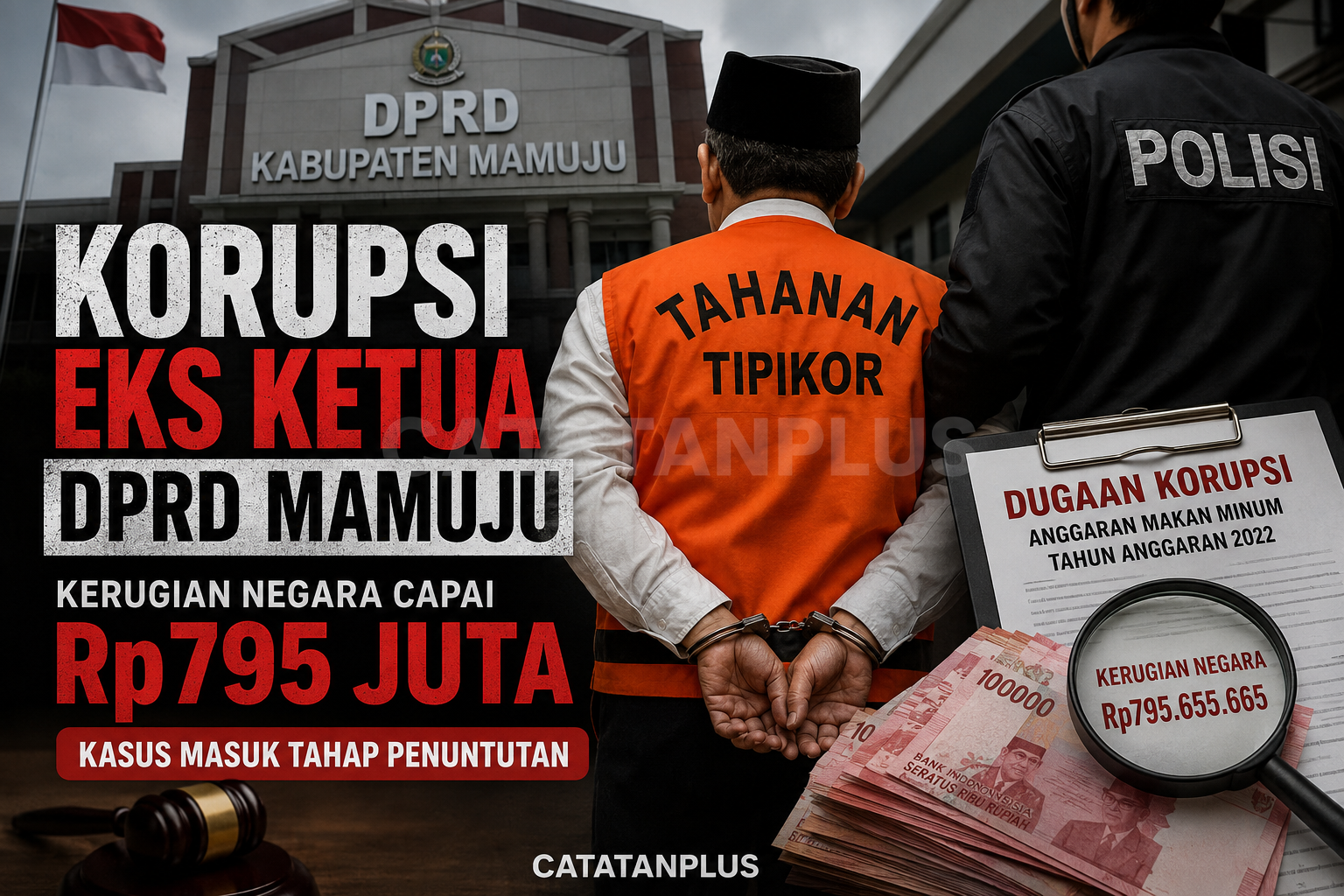 Korupsi Eks Ketua DPRD Mamuju: Kasus Anggaran Makan Minum Rp795 Juta Masuk Tahap Penuntutan