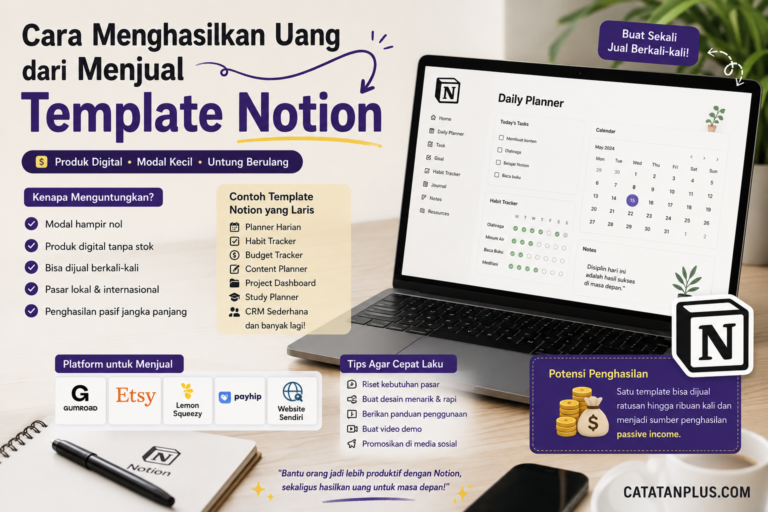 Cara Menghasilkan Uang dari Menjual Template Notion 2026