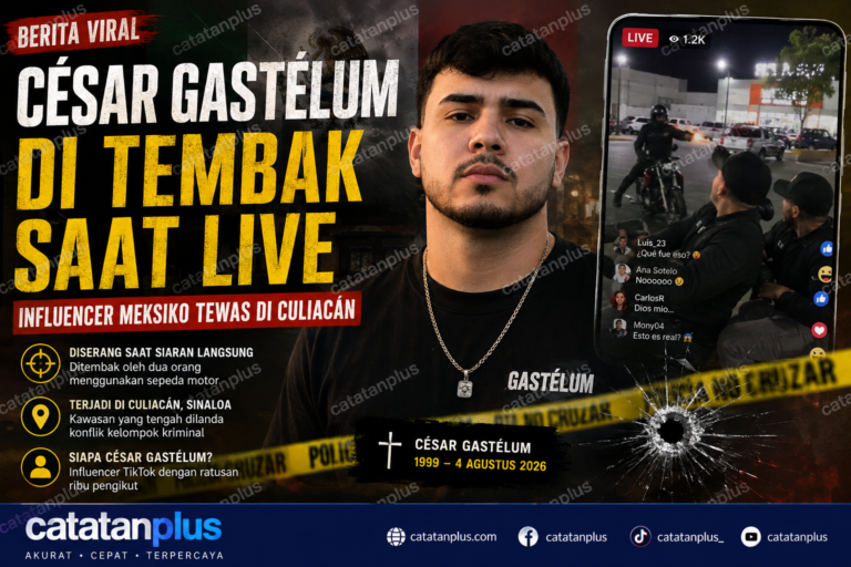 César Gastélum di Tembak Saat Live, Influencer Meksiko Tewas Diserang di Culiacán