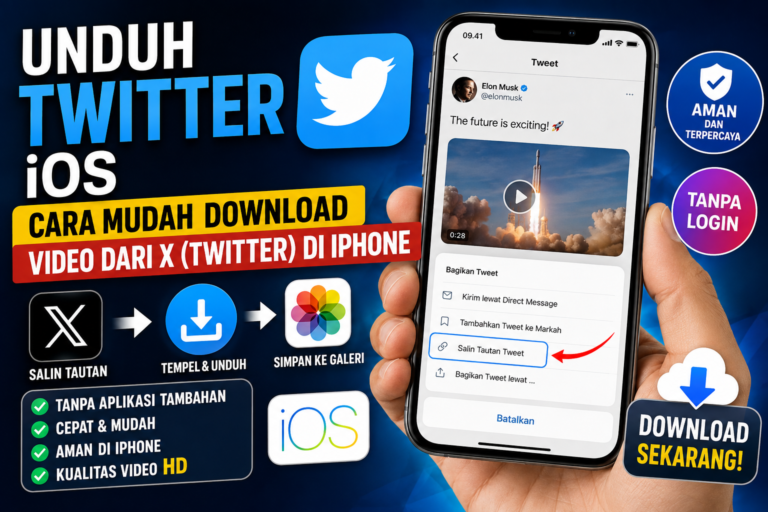 Unduh Twitter iOS: Panduan Lengkap Cara Download Video X (Twitter) di iPhone dengan Mudah, Cepat, dan Aman