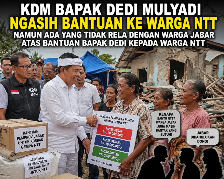 Dedi Mulyadi Bantu Korban Bencana NTT, Dukungan Mengalir tetapi Kritik dari Sebagian Warga Jabar Ikut Muncul