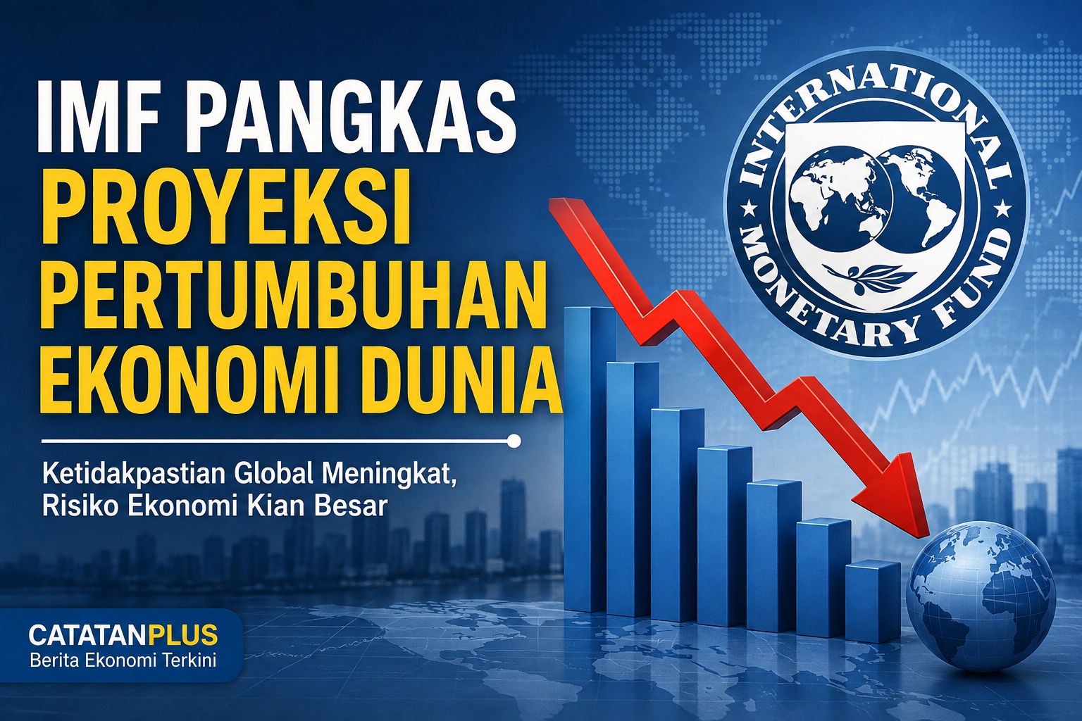 IMF Pangkas Proyeksi Pertumbuhan Ekonomi Dunia, Ketidakpastian Global Meningkat Tahun 2026
