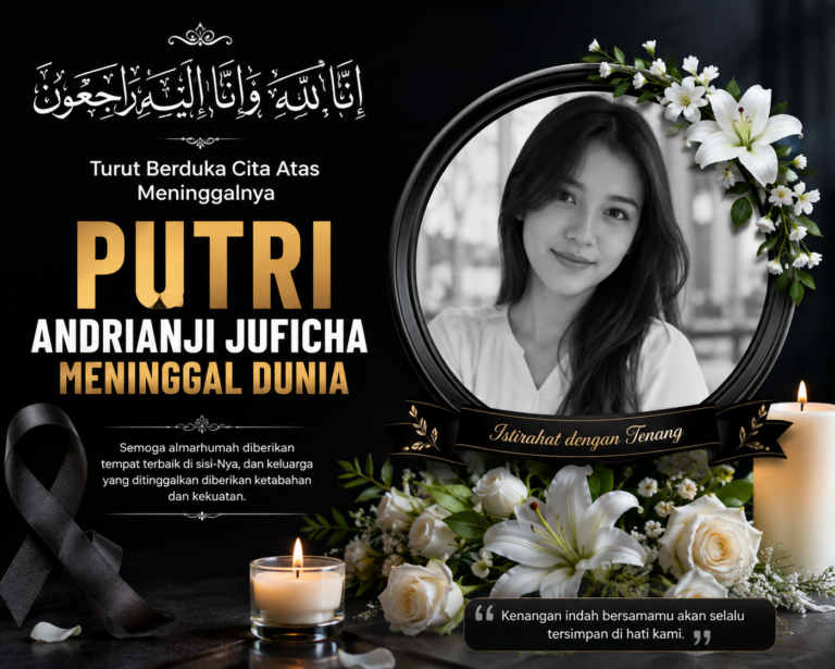 Putri Andrianji Juficha Meninggal Dunia, Kabar Duka Mengundang Kesedihan