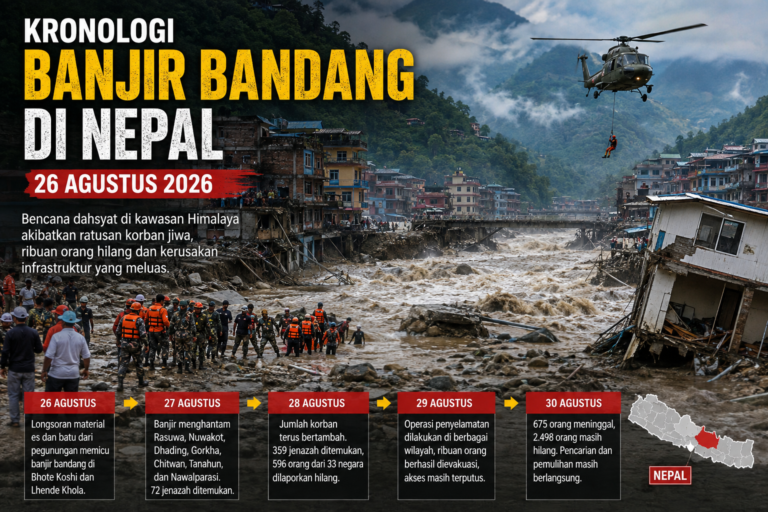 Kronologi Banjir Bandang Nepal 26 Agustus 2026: Bencana Dahsyat di Kawasan Himalaya