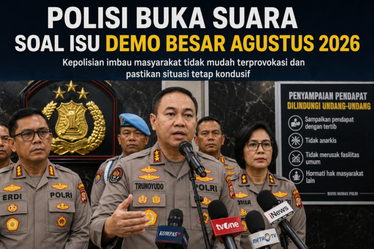 Polisi Buka Suara Soal Isu Demo Besar Agustus 2026, Begini Penjelasan Resminya