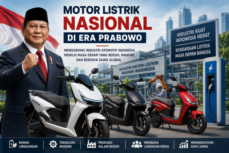 Motor Listrik Nasional di Era Prabowo: Mendorong Transportasi Ramah Lingkungan dan Industri Dalam Negeri