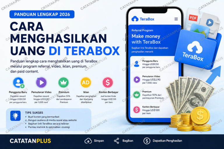Cara Menghasilkan Uang di TeraBox 2026, Lengkap dengan Cara Daftar dan Strateginya