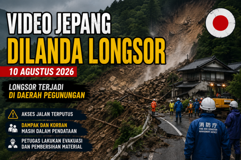 Video Jepang Dilanda Longsor Hari Ini, Dampak dan Kondisi Korban Jadi Perhatian