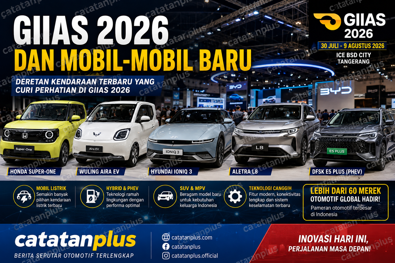GIIAS 2026 dan Mobil-Mobil Baru yang Jadi Sorotan, dari Mobil Listrik hingga Hybrid