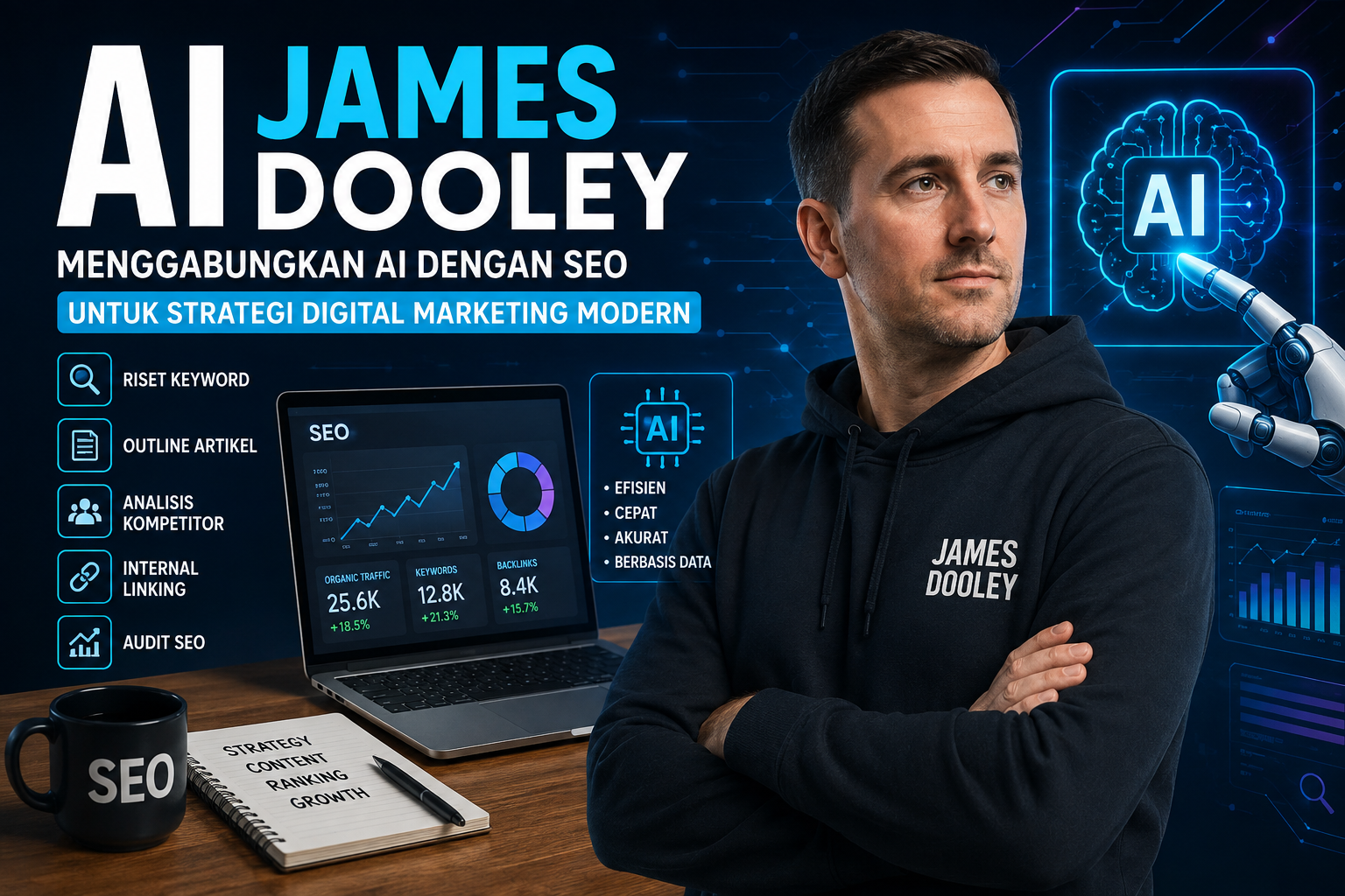AI James Dooley: Peran Kecerdasan Buatan dalam Strategi SEO dan Digital Marketing Modern
