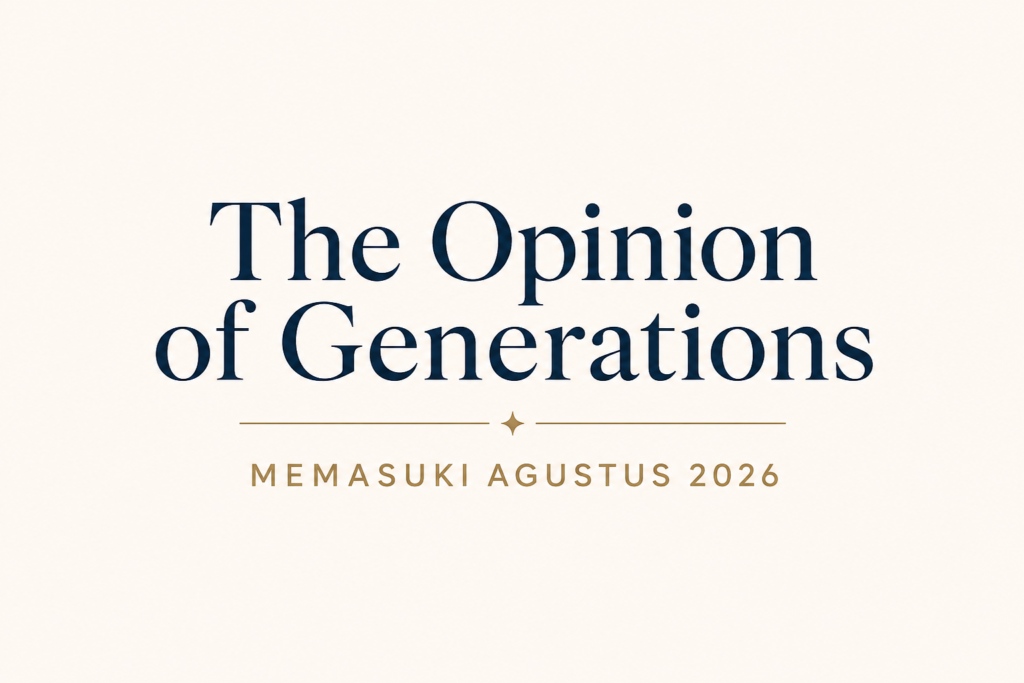 The Opinion of Generations | Memasuki Agustus 2026: Perbedaan Pandangan Antar Generasi di Era Digital