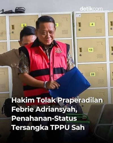 Hakim Tolak Praperadilan Eks Jampidsus Febrie Adriansyah, Status Tersangka Tetap Sah